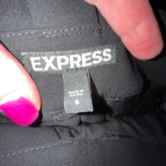 Express black tie-belted full midi skirt 8 - Picture 5 of 6